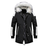 Men Parka Cotton Thick Fashion Fleece Jackets