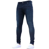 Men's brand Skinny denim ripped jeans