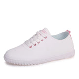 Vulcanized Shoes Lace Up Round Toe Casual Women Shoes
