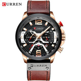 Casual Sport  Men Luxury Leather Wrist Watch