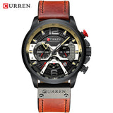 Casual Sport  Men Luxury Leather Wrist Watch