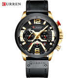 Casual Sport  Men Luxury Leather Wrist Watch