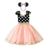 Baby Girl Mickey Clothes Child Frock | Toddler Polka Kid | Party Tulle Dress | Little girl dress