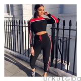Women's Tracksuit| Women hoodies| Two Piece Jumpsuit| Long Sleeve Tracksuits| Long Sleeve Crop Top|