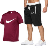 Men Letter Printed T Shirt+Shorts | Fashionable T shirt and Pant