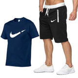 Men Letter Printed T Shirt+Shorts | Fashionable T shirt and Pant