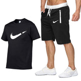 Men Letter Printed T Shirt+Shorts | Fashionable T shirt and Pant