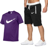 Men Letter Printed T Shirt+Shorts | Fashionable T shirt and Pant
