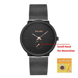 Men Casual Slim Mesh Steel Watch