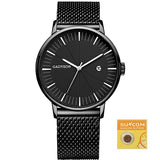 Men Casual Slim Mesh Steel Watch
