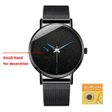 Men Casual Slim Mesh Steel Watch