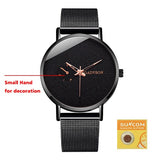 Men Casual Slim Mesh Steel Watch