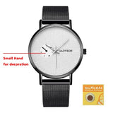 Men Casual Slim Mesh Steel Watch