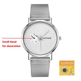 Men Casual Slim Mesh Steel Watch