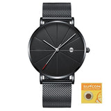 Men Casual Slim Mesh Steel Watch