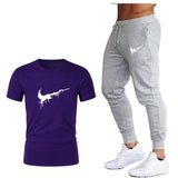 Short-Sleeved Fashion T-shirt and Pants