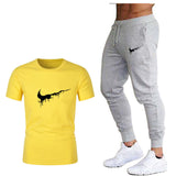 Short-Sleeved Fashion T-shirt and Pants