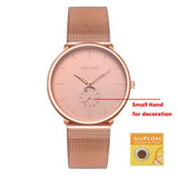 Men Casual Slim Mesh Steel Watch