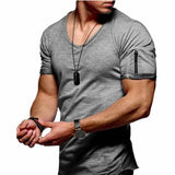 Slim V collar Man T shirt
