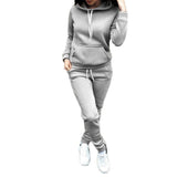 Women Hoodies Pant Clothing Set Casual 2 Piece Warm Clothes Tracksuit