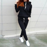 Women Hoodies Pant Clothing Set Casual 2 Piece Warm Clothes Tracksuit