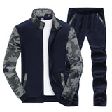 Tracksuit Men Sporting Fleece Thick Hooded Jacket