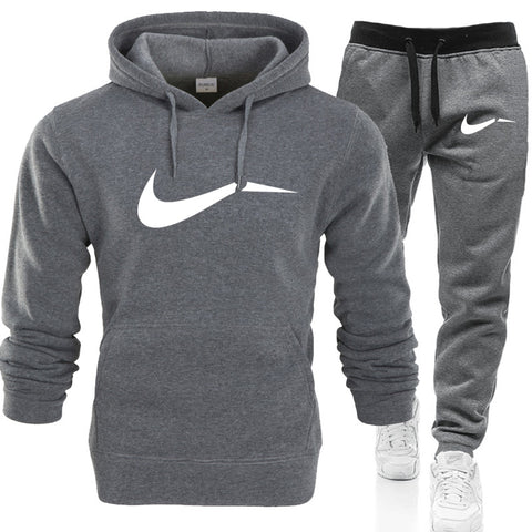 Men Hoodie sweatshirt jacket+ joggers sweatpants man printing Tracksuit