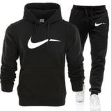 Men Hoodie sweatshirt jacket+ joggers sweatpants man printing Tracksuit