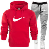 Men Hoodie sweatshirt jacket+ joggers sweatpants man printing Tracksuit