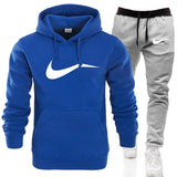 Men Hoodie sweatshirt jacket+ joggers sweatpants man printing Tracksuit