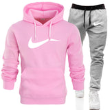 Men Hoodie sweatshirt jacket+ joggers sweatpants man printing Tracksuit