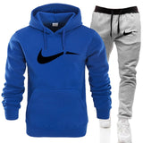 Men Hoodie sweatshirt jacket+ joggers sweatpants man printing Tracksuit