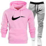 Men Hoodie sweatshirt jacket+ joggers sweatpants man printing Tracksuit