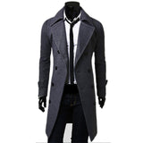 Fashion long Trench Top Quality Men Jacket