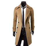 Fashion long Trench Top Quality Men Jacket
