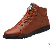 super warm Ankle boots men winter shoes