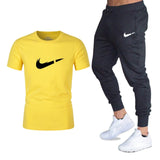 T Shirts+pants Two Pieces Sets Casual Tracksuit