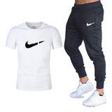 T Shirts+pants Two Pieces Sets Casual Tracksuit