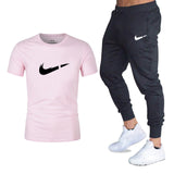 T Shirts+pants Two Pieces Sets Casual Tracksuit