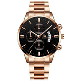 Fashion Men Sports Luxury Brand Stainless Steel Quartz