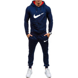 New Men Sportswear Hoodies Pants Set Casual Tracksuit