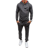 New Men Sportswear Hoodies Pants Set Casual Tracksuit