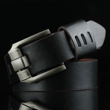 New Men's Belt male leather pin buckle belts