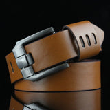 New Men's Belt male leather pin buckle belts