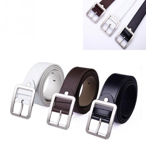 Vintage Male Belts |Classice Belts |Belt Buckle| Stra Imitation |Square Shape |PU Leather Belt|