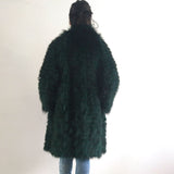 Real silver fox fur coat,natural fox fur coat women fur coat fox， Wool knit liner,stylish stand  collar 2019 QD.YISHANG