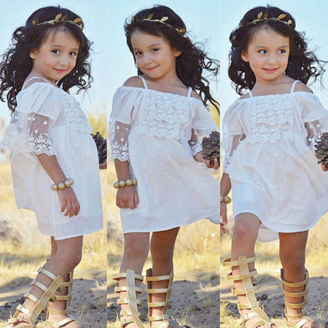 Beach Princess Dresses | Lovely Little Girls Lace Tulle Dress | Little girl dress