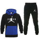 New Men Hoodies Suit Fleece Warm Tracksuit