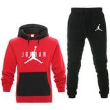 New Men Hoodies Suit Fleece Warm Tracksuit