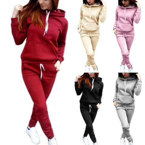 Women Hooded Sweatshirt Sets